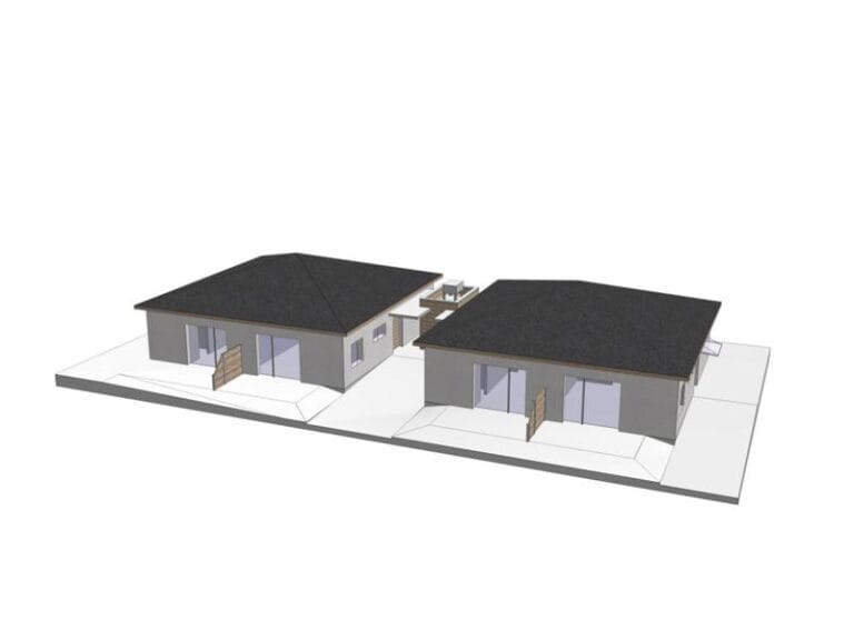 3D - Ansicht zweier Gebäude