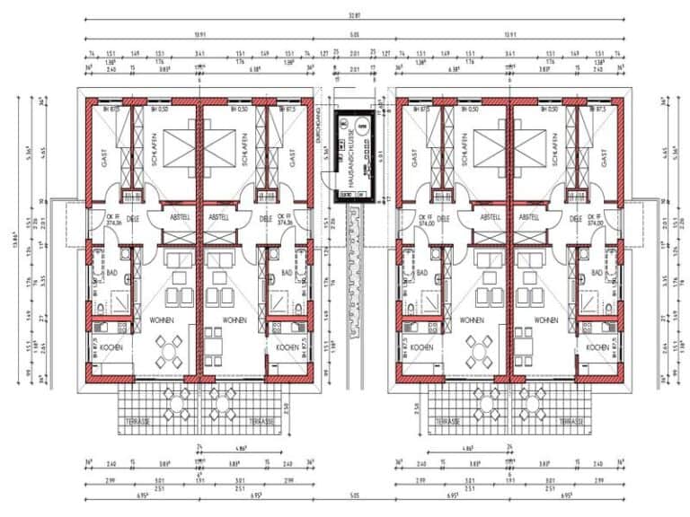 Auf dem Bild ist ein Grundriss einer Wohnung zu sehen