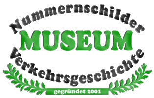 Logo des "Nummernschilder Museum Verkehrsgeschichte" zu sehen