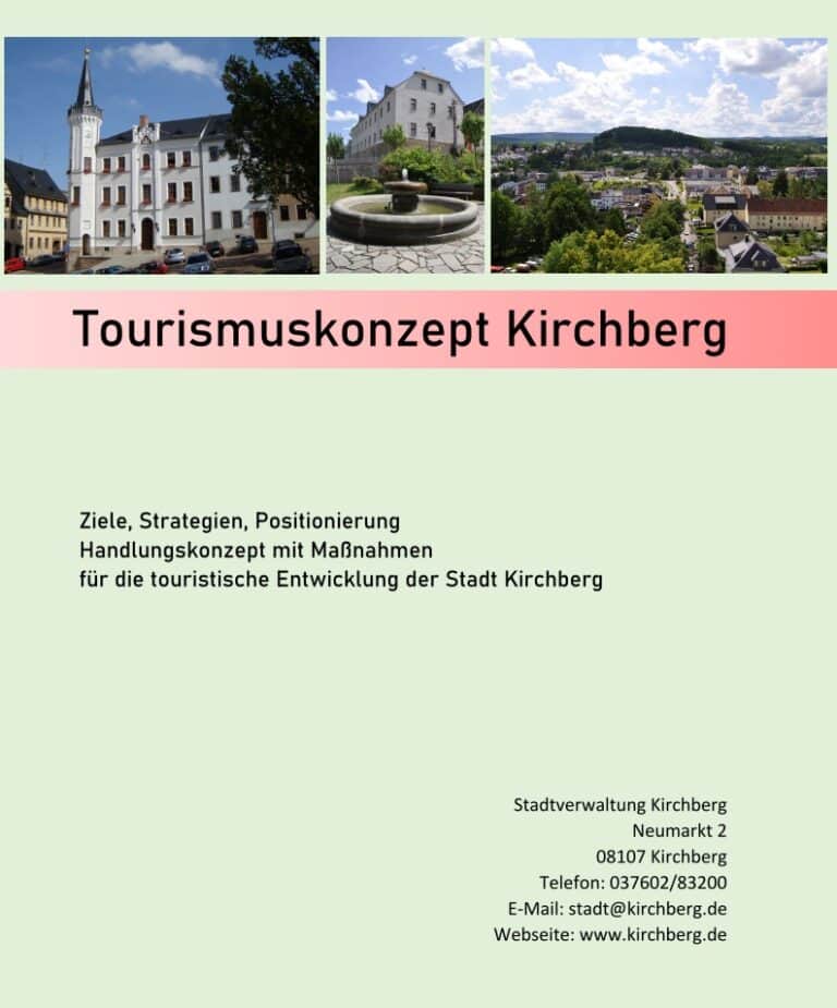 Cover des "Tourismuskonzept Kirchberg"