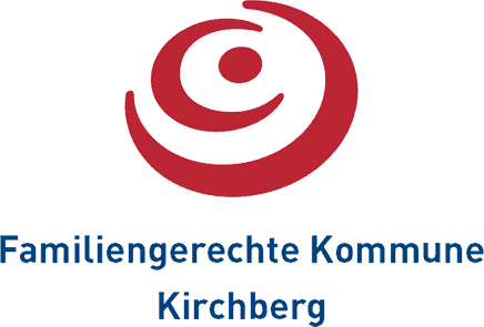 Auf dem Bild ist das Logo von "Familiengerechte Kommune Kirchberg" zu sehen