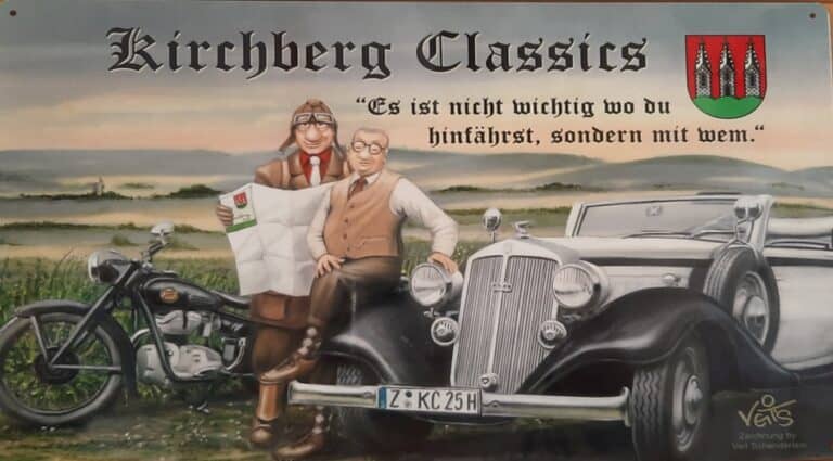 Blechschild der Kirchberg Classics